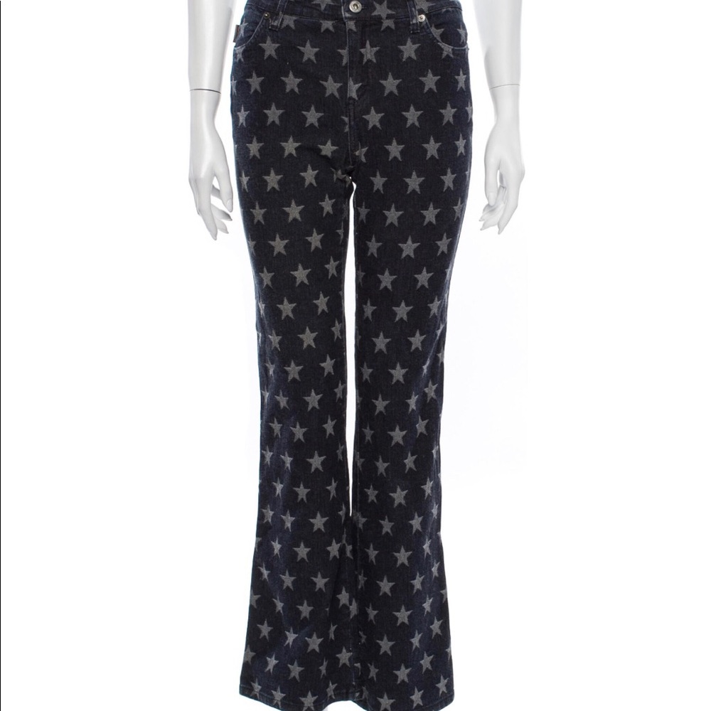 Moschino Jeans Mid-Rise Wide Leg Jeans